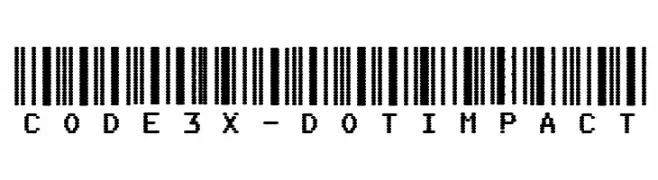 Code3X-DotImpact  フリーフォントのダウンロード