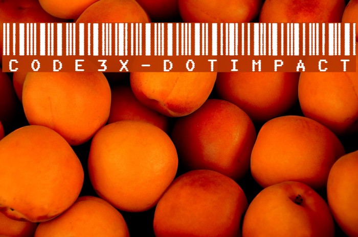 Code3X-DotImpact Font examples