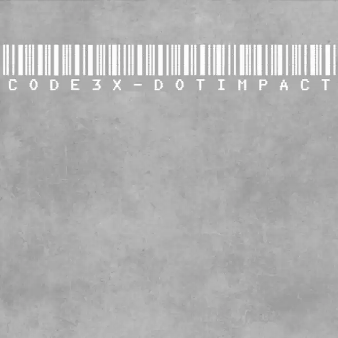 Code3X-DotImpact Font examples