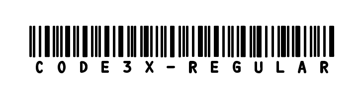 Code3X-Regular  font caratteri gratis