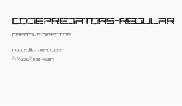 CodePredators-Regular Business Card