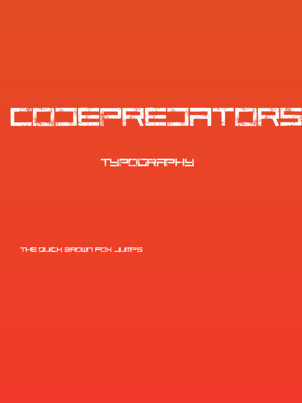 CodePredators-Regular Poster