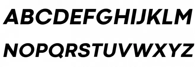 Codec Cold ExtraBold Italic 字体 大写