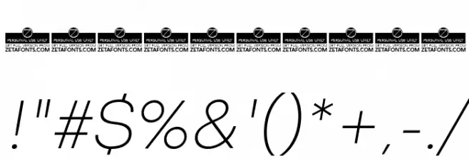 Codec Cold ExtraLight Italic Font OTHER CHARS