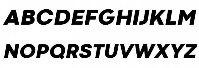 Codec Cold Heavy Italic 字体 大写