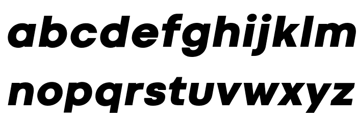 Codec Cold Heavy Italic Font LOWERCASE