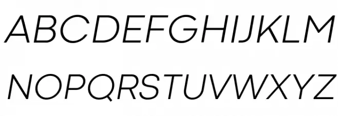 Codec Cold Light Italic Fonte MAIÚSCULAS
