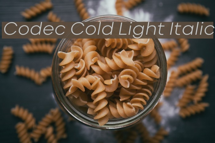 Codec Cold Light Italic Example 1
