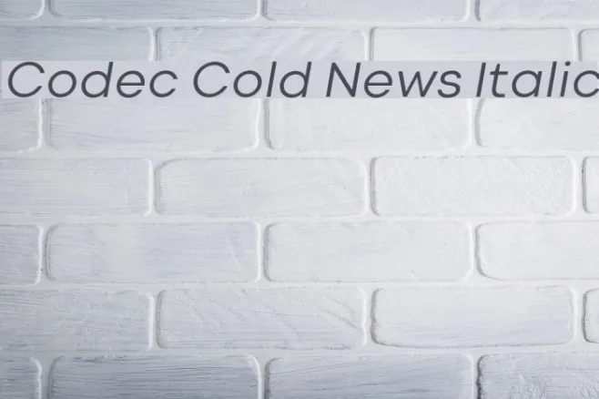 Codec Cold News Italic Example 3