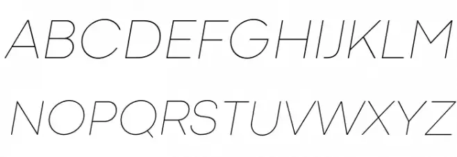 Codec Cold Thin Italic Schriftart Groß