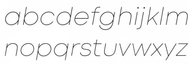 Codec Cold Thin Italic Fuentes MINÚSCULAS