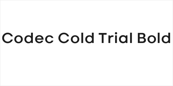 Codec Cold Trial Bold Logo