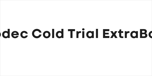 Codec Cold Trial ExtraBold Logo