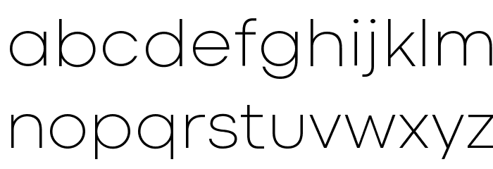 Codec Cold Trial ExtraLight Font LOWERCASE