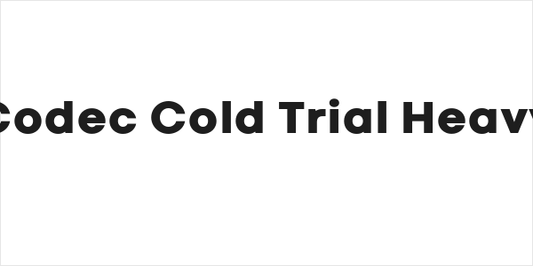 Codec Cold Trial Heavy Logo