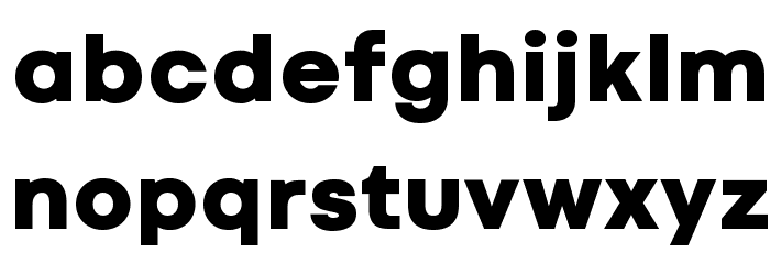 Codec Cold Trial Heavy Font LOWERCASE