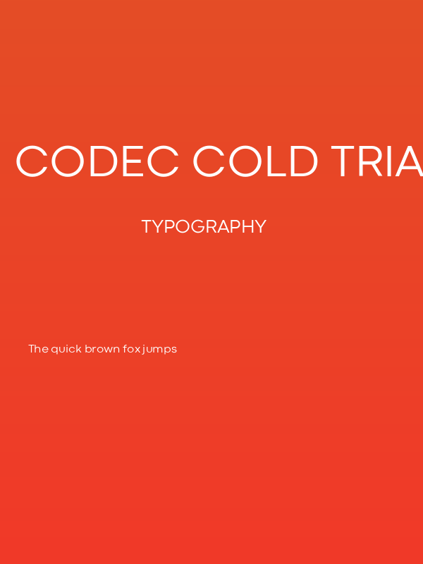 Codec Cold Trial News Poster