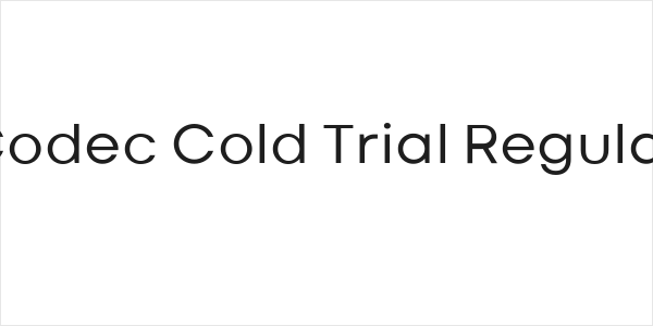 Codec Cold Trial Regular Logo