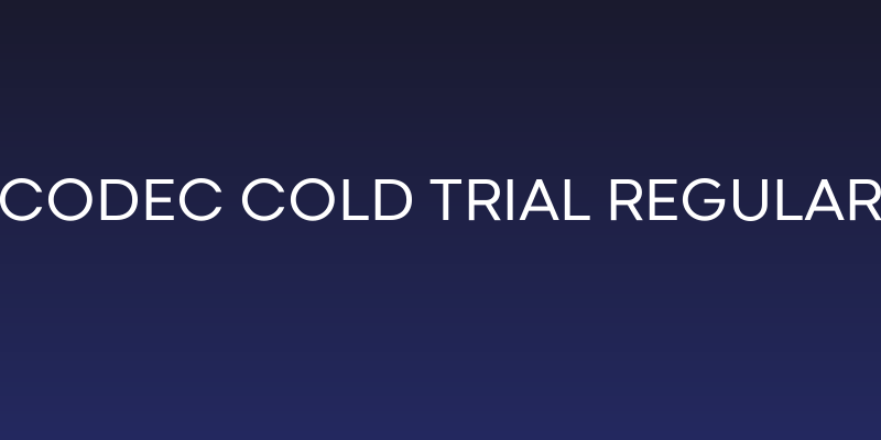 Codec Cold Trial Regular Social Header
