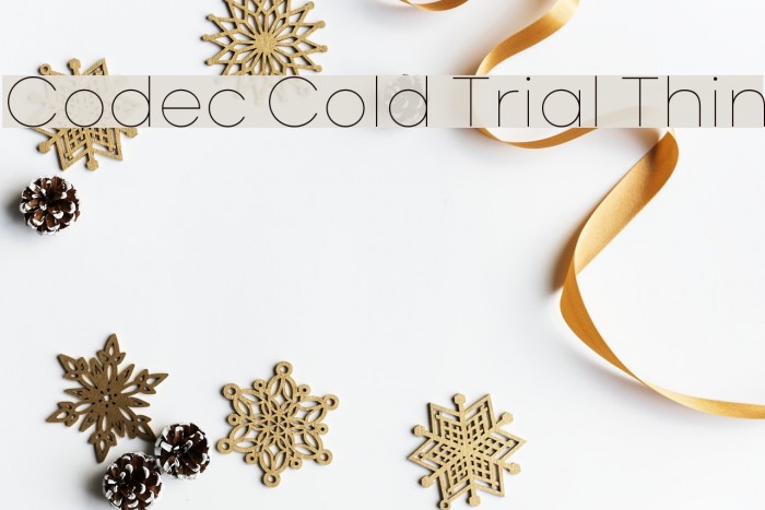 Codec Cold Trial Thin Font examples