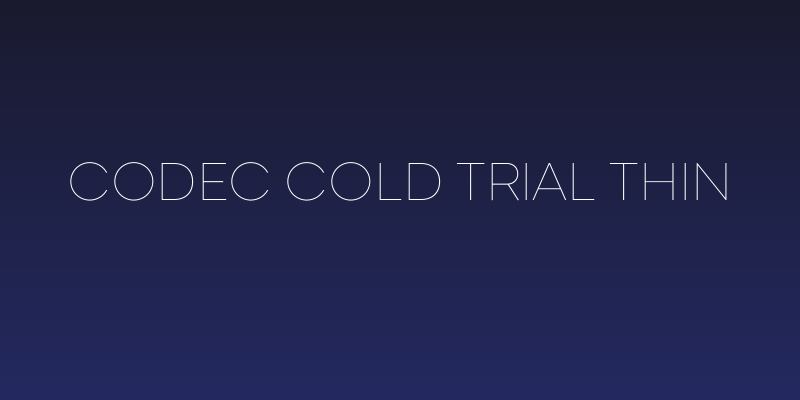 Codec Cold Trial Thin Social Header