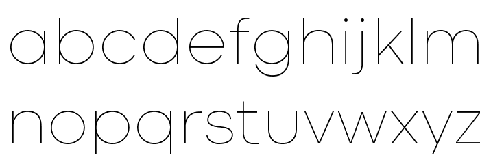 Codec Cold Trial Thin Font LOWERCASE
