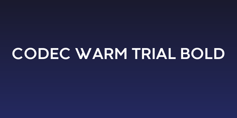 Codec Warm Trial Bold Social Header