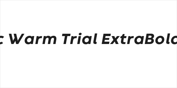 Codec Warm Trial ExtraBold Italic Logo