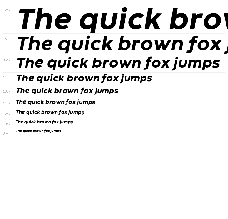 Codec Warm Trial ExtraBold Italic Waterfall