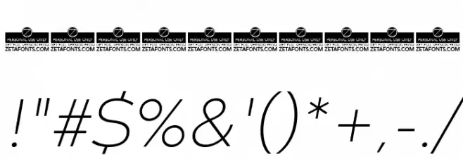 Codec Warm Trial ExtraLight Italic Font OTHER CHARS