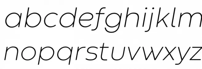 Codec Warm Trial ExtraLight Italic Schriftart Kleinbuchstaben