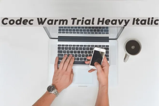 Codec Warm Trial Heavy Italic Example 1