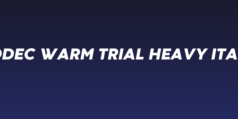 Codec Warm Trial Heavy Italic Social Header