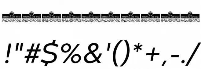 Codec Warm Trial Italic Font OTHER CHARS