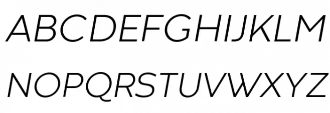 Codec Warm Trial Light Italic Шрифта ВЕРХНИЙ