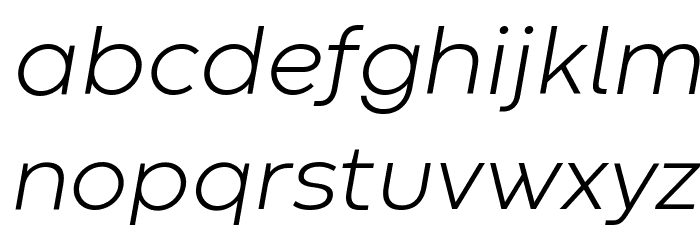 Codec Warm Trial Light Italic Font LOWERCASE