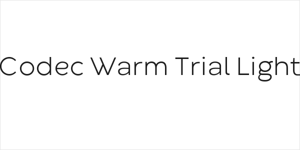 Codec Warm Trial Light Logo