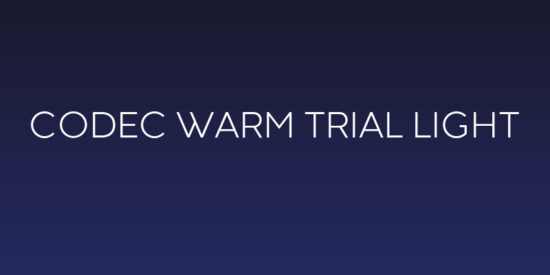 Codec Warm Trial Light Social Header