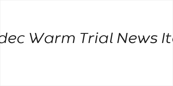 Codec Warm Trial News Italic Logo