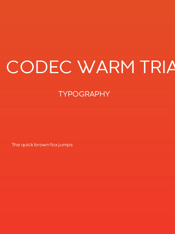 Codec Warm Trial News Poster