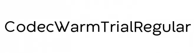 Codec Warm Trial Regular  لخطوط تنزيل