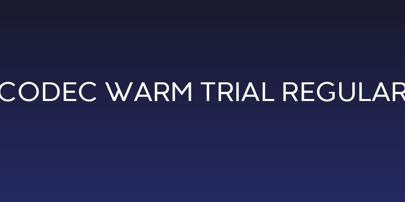 Codec Warm Trial Regular Social Header