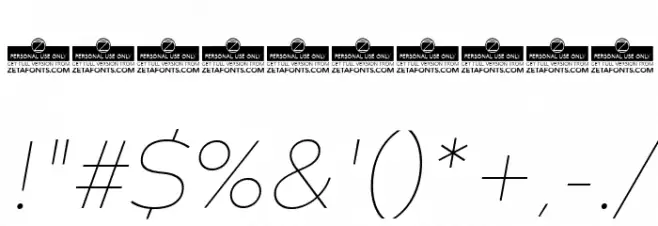 Codec Warm Trial Thin Italic Font OTHER CHARS