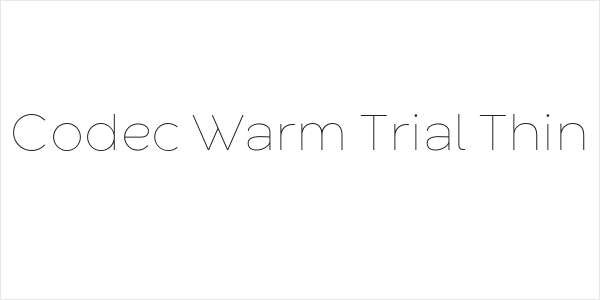 Codec Warm Trial Thin Logo