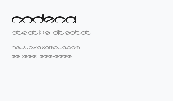 Codeca Business Card