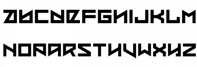 Coded Message Schriftart Kleinbuchstaben