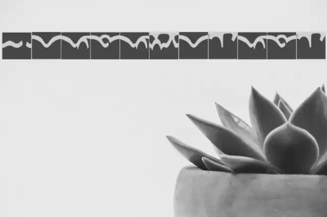 CodedBorder Font examples