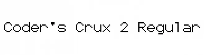 Coder's Crux 2 Regular  免费字体下载