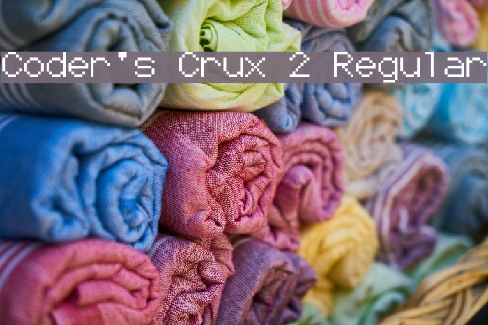 Coder's Crux 2 Regular 字体 examples