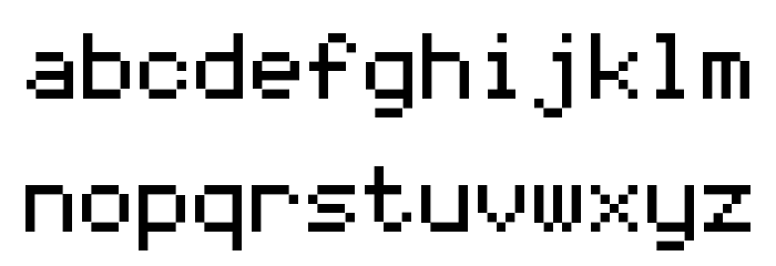 Coder's Crux Regular Font LOWERCASE